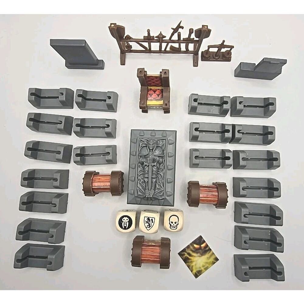 1989-1990 Hero Quest Board Game 34 Pieces Replacement Parts‎ Sku 323